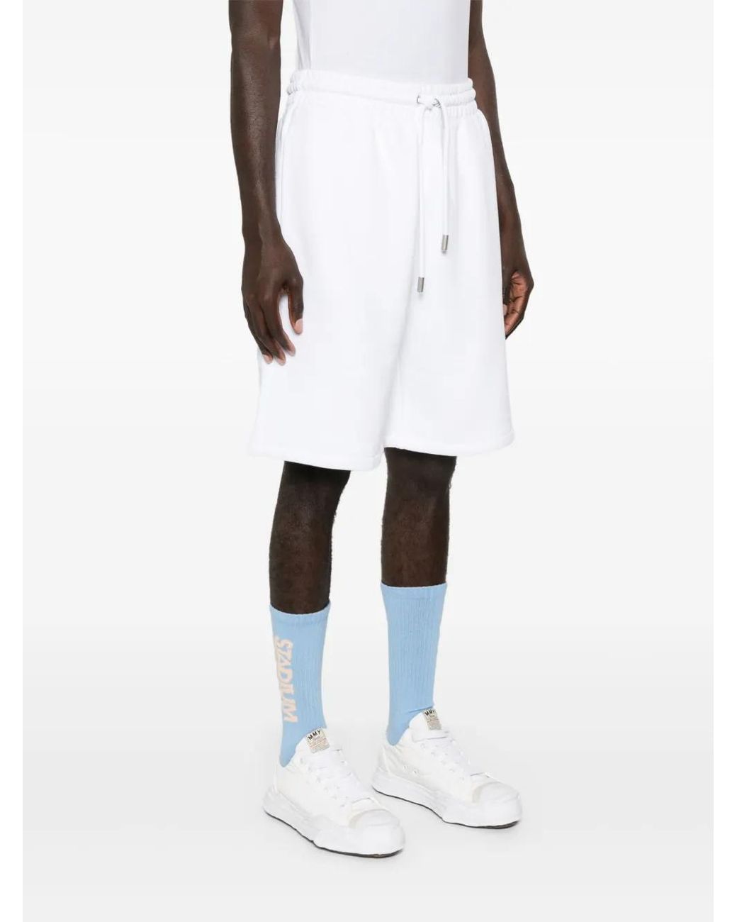 Off-White c/o Virgil Abloh White Arrow Cotton Jersey Shorts