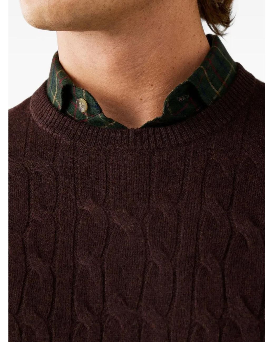 Hackett Pullover Mit Zopfmuster in Red für Herren