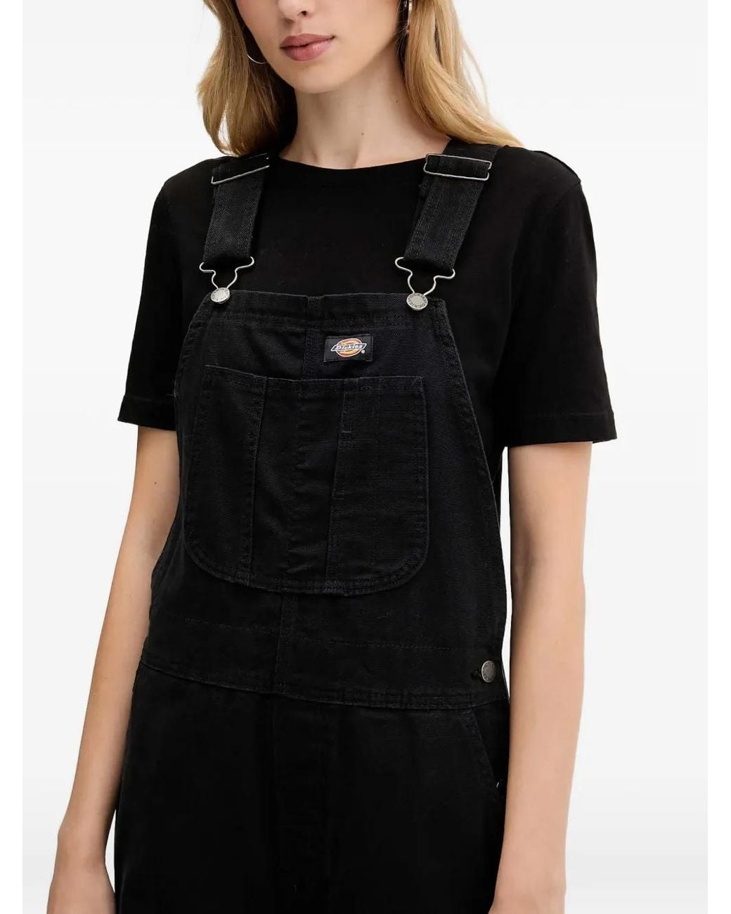 Dickies Black Cotton Jumpsuit