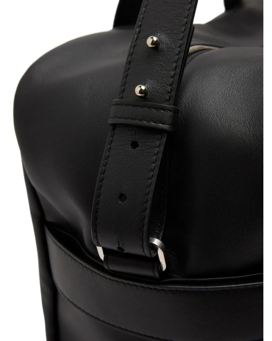 Marsèll Black Bisaccia Leather Holdall for men