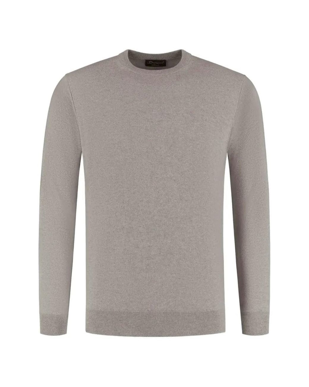 Doriani Gray Crew-Neck Cashmere Sweater for men