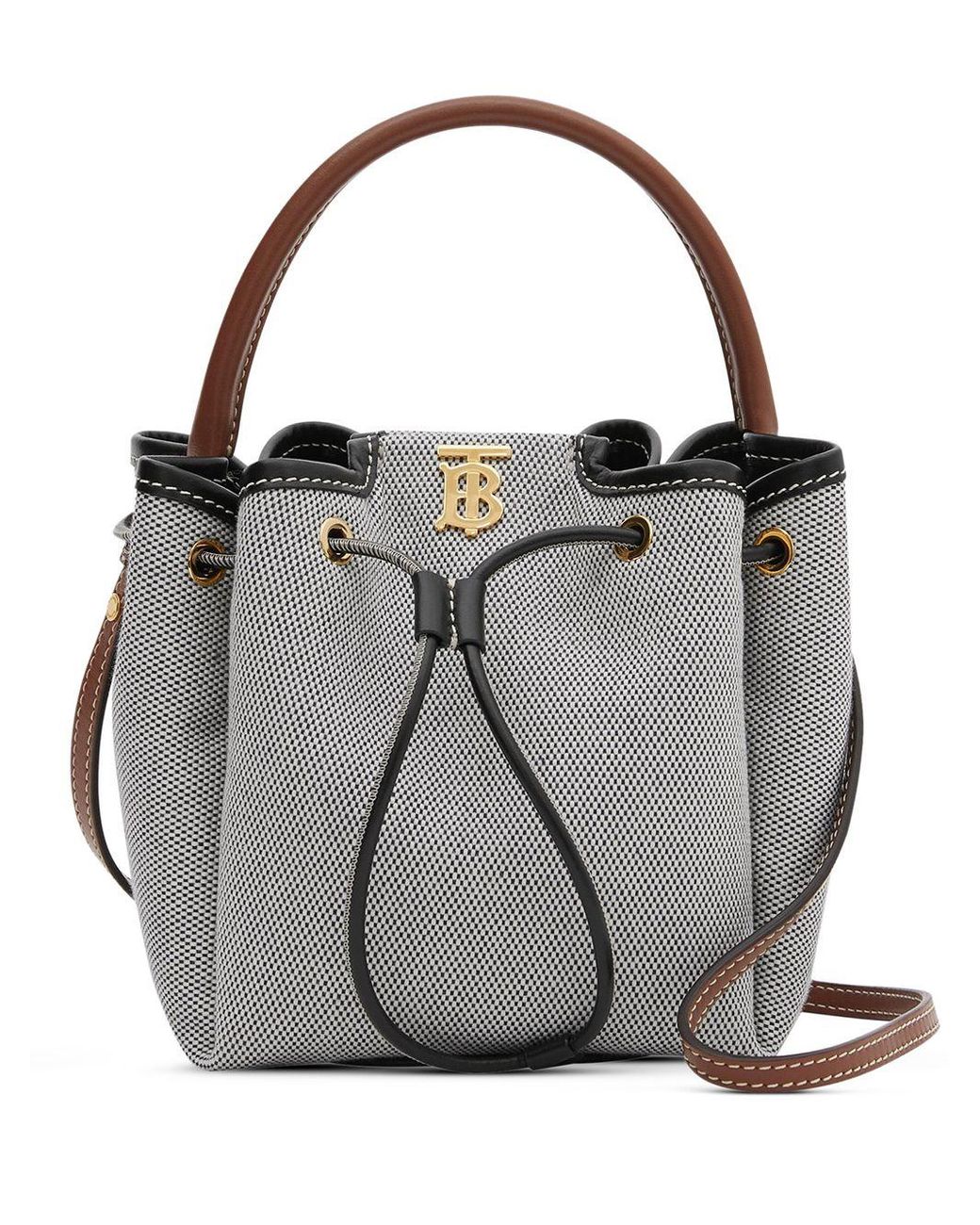 canvas burberry bucket bag