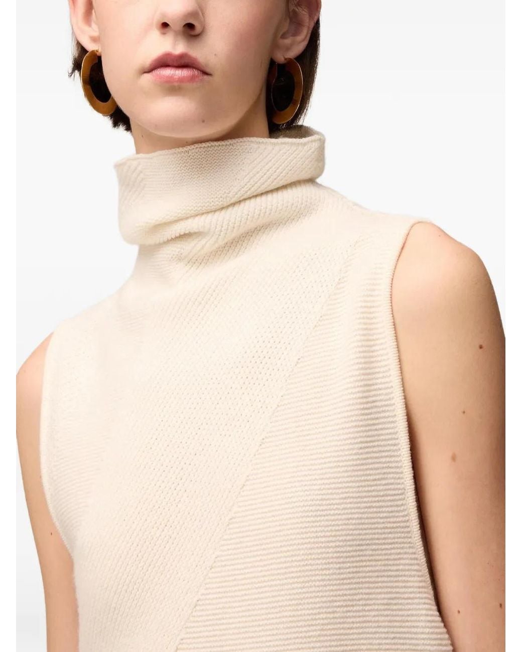 RETORI White Stitch-Mix Cashmere Maxi Dress