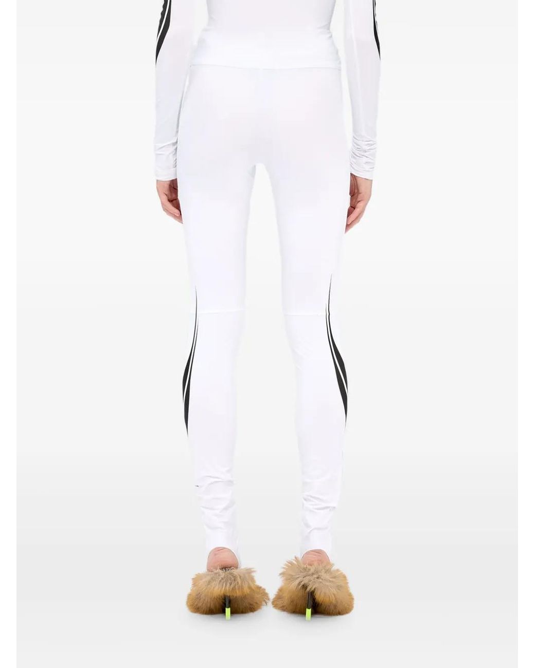 Legging À Motif De Logo MSGM en coloris White