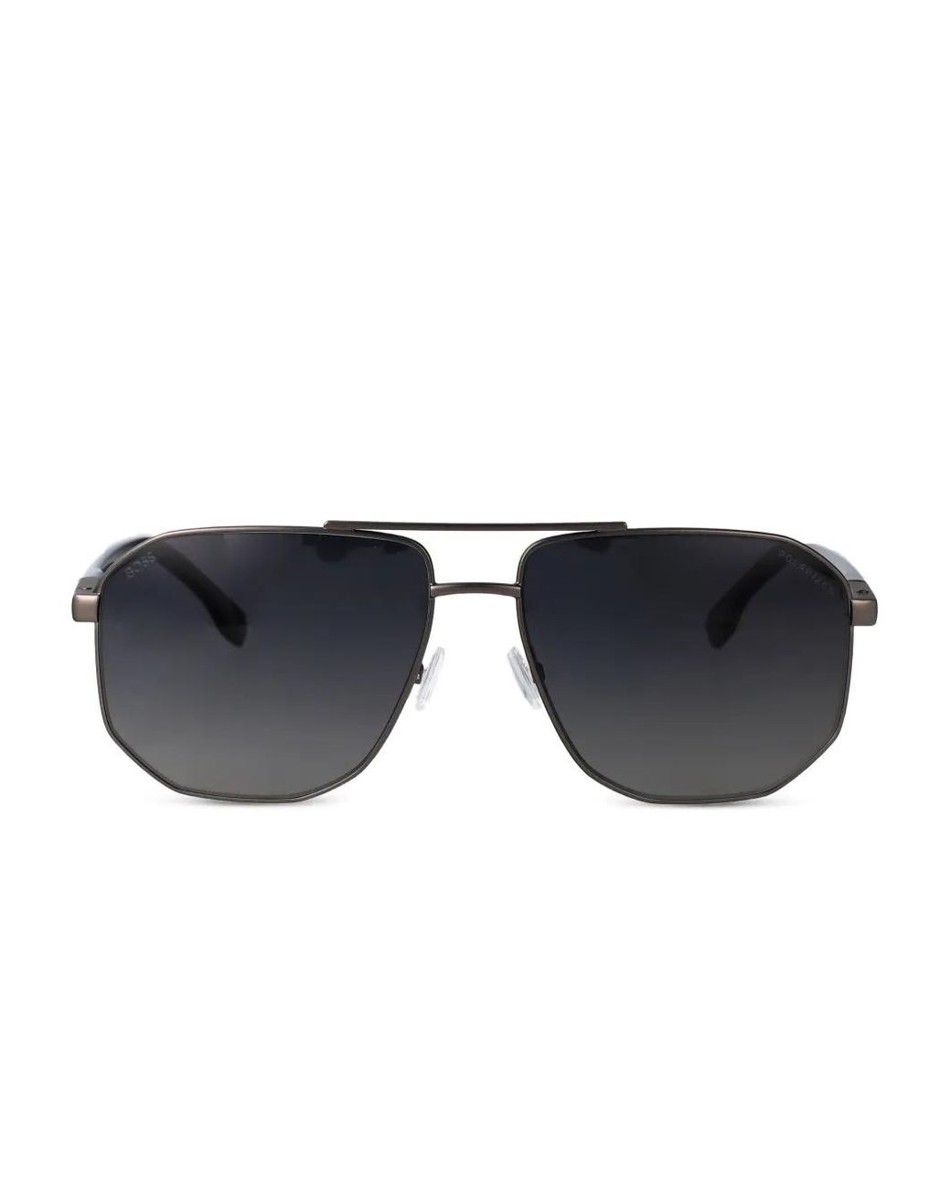 Boss Blue Pilot-Frame Sunglasses for men