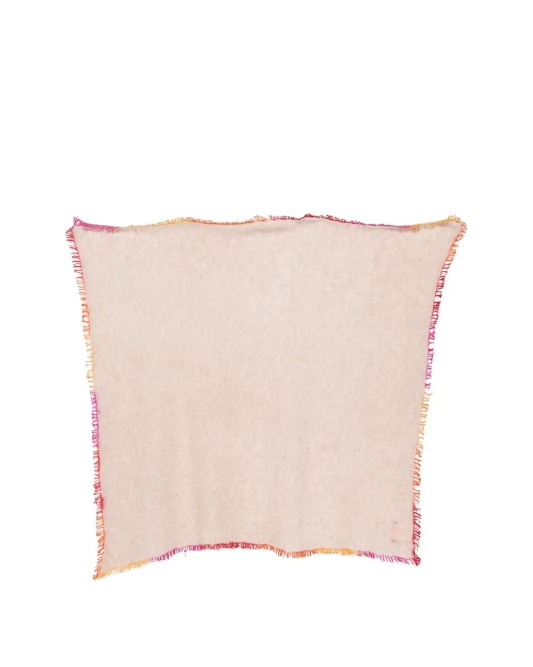 Faliero Sarti Pink Little Adriana Fringed Wool Scarf
