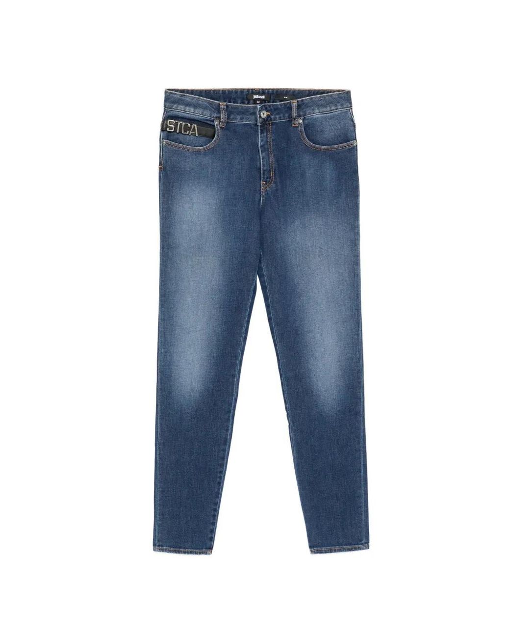 Just Cavalli Blue Pocket Jeans