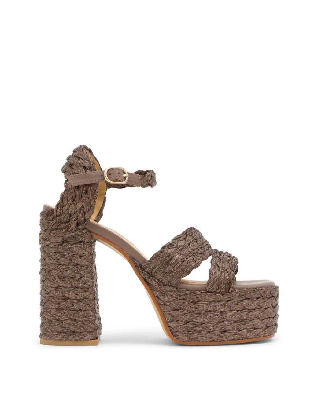 Castaner Brown Fresa Braided Platform Sandals