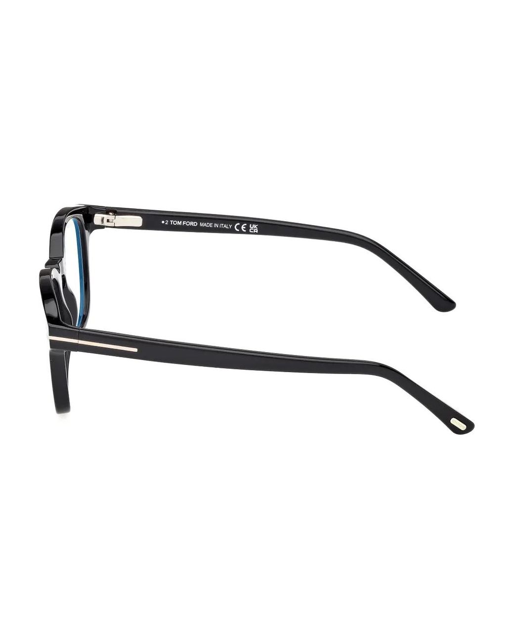 Tom Ford Brown Clip-On Round-Frame Glasses
