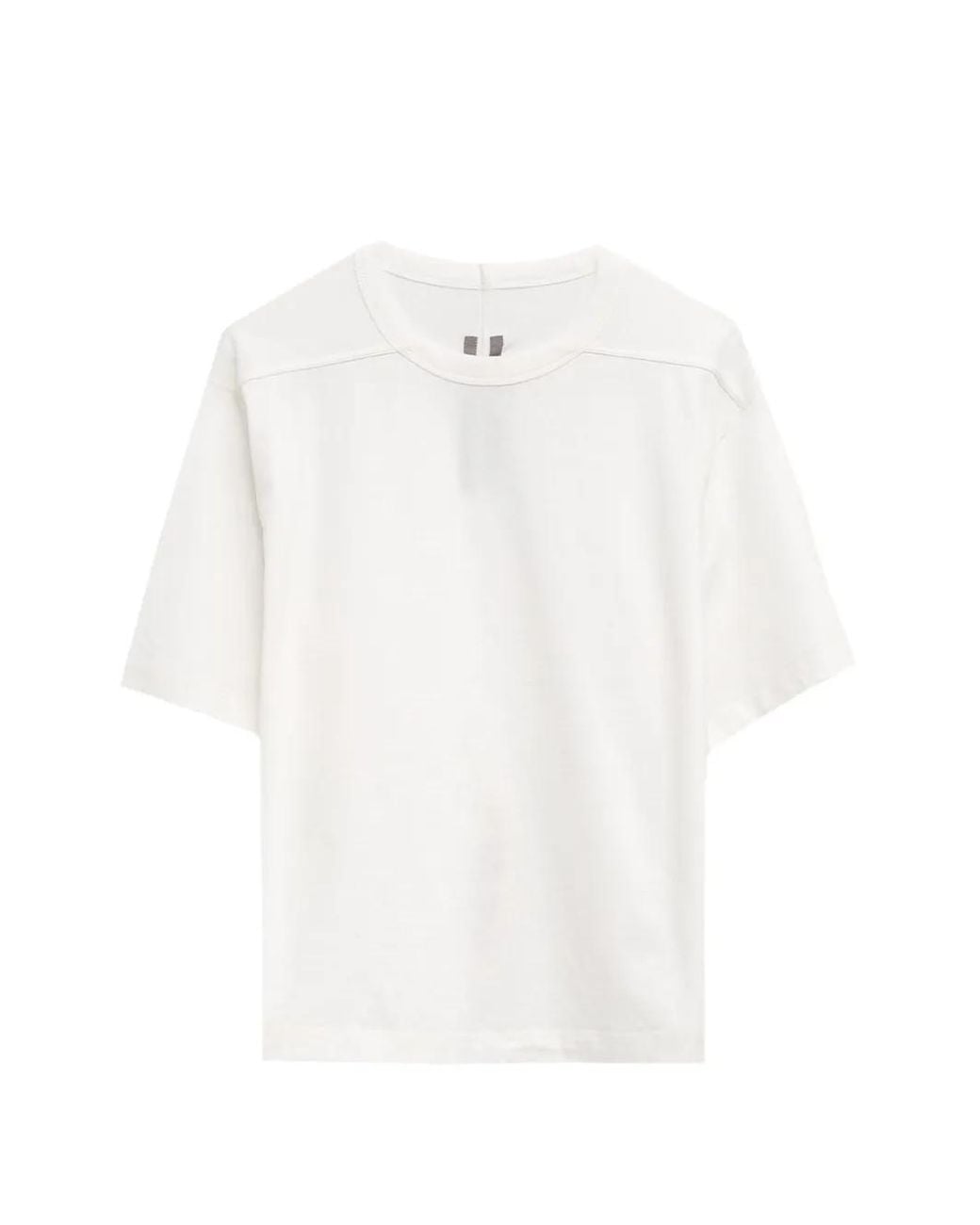 Rick Owens White Crew-Neck Short-Sleeve T-Shirt