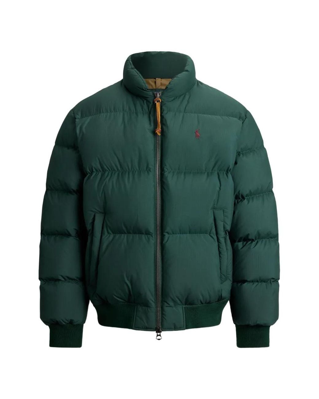 Polo Ralph Lauren Green Veste Bomber À Design Matelassé for men