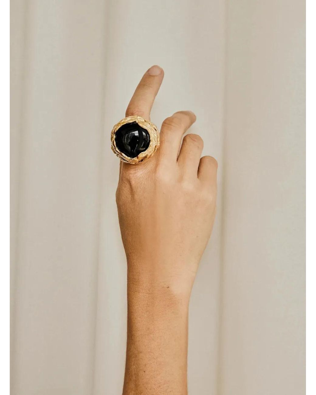 Paola Sighinolfi Metallic Pietra Ring