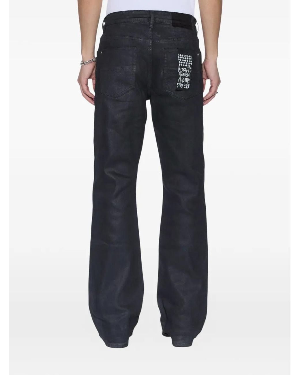 Ksubi Black Bronko Stud-Detail Jeans for men