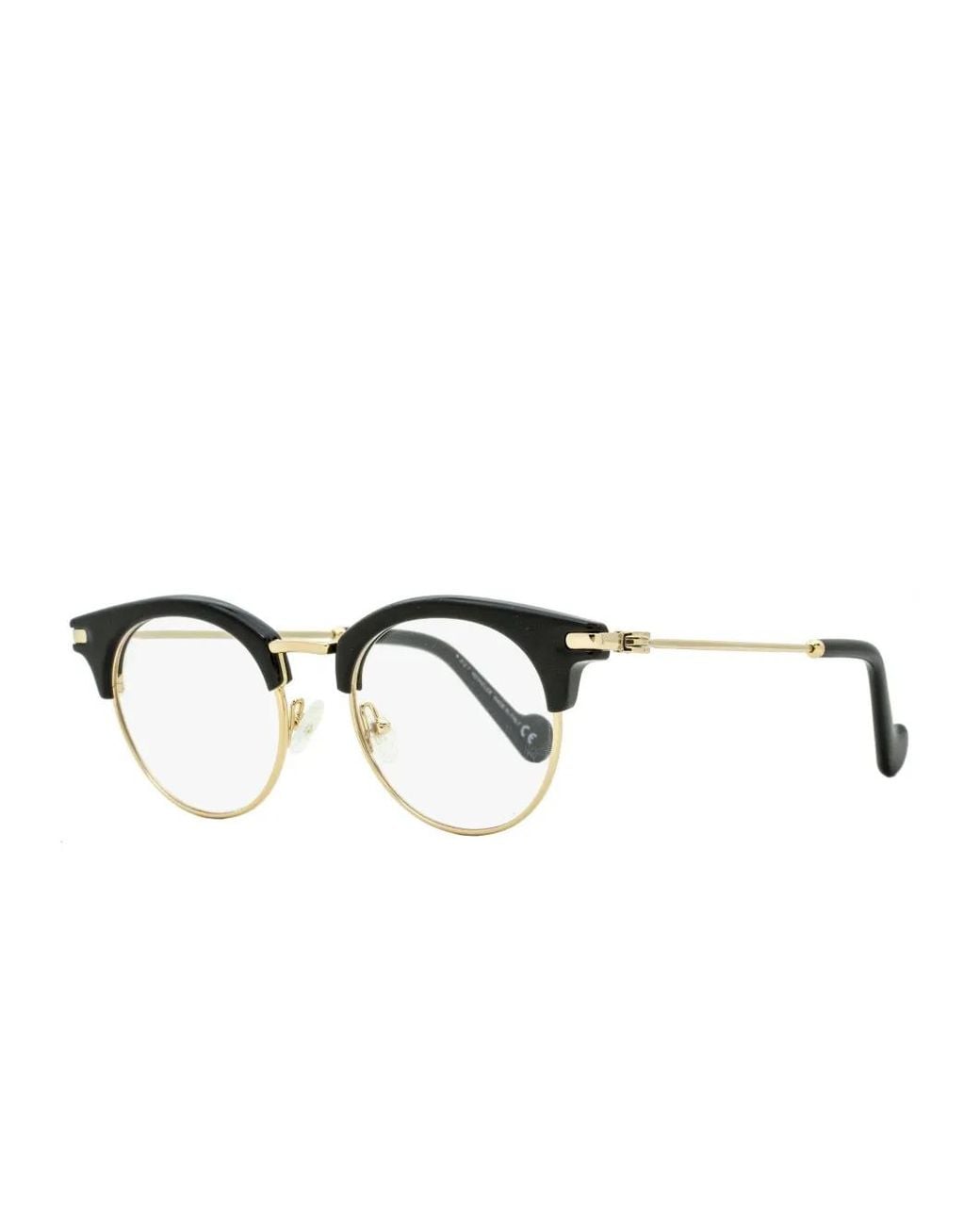 Moncler Black Round-Frame Glasses