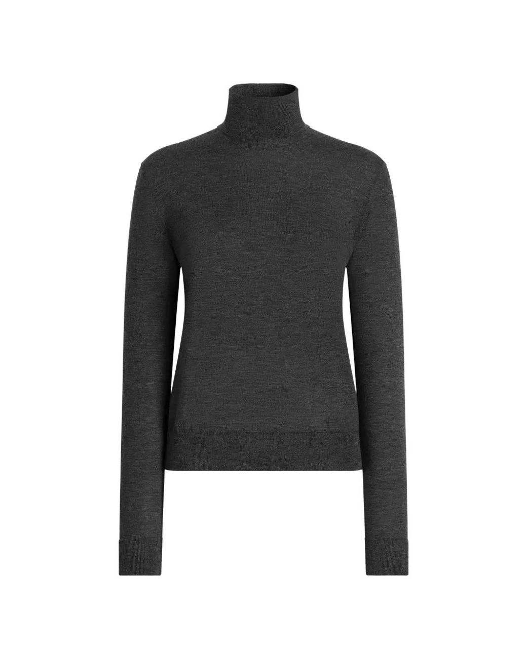 Dolce & Gabbana Black Roll-Neck Sweater