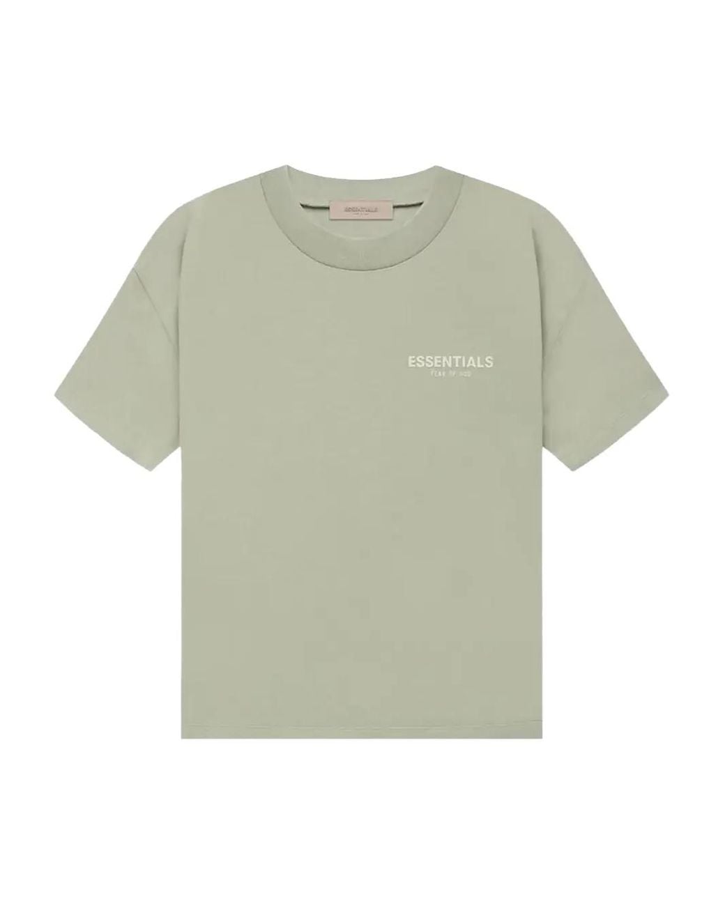 Fear Of God Green Logo-Detail T-Shirt for men