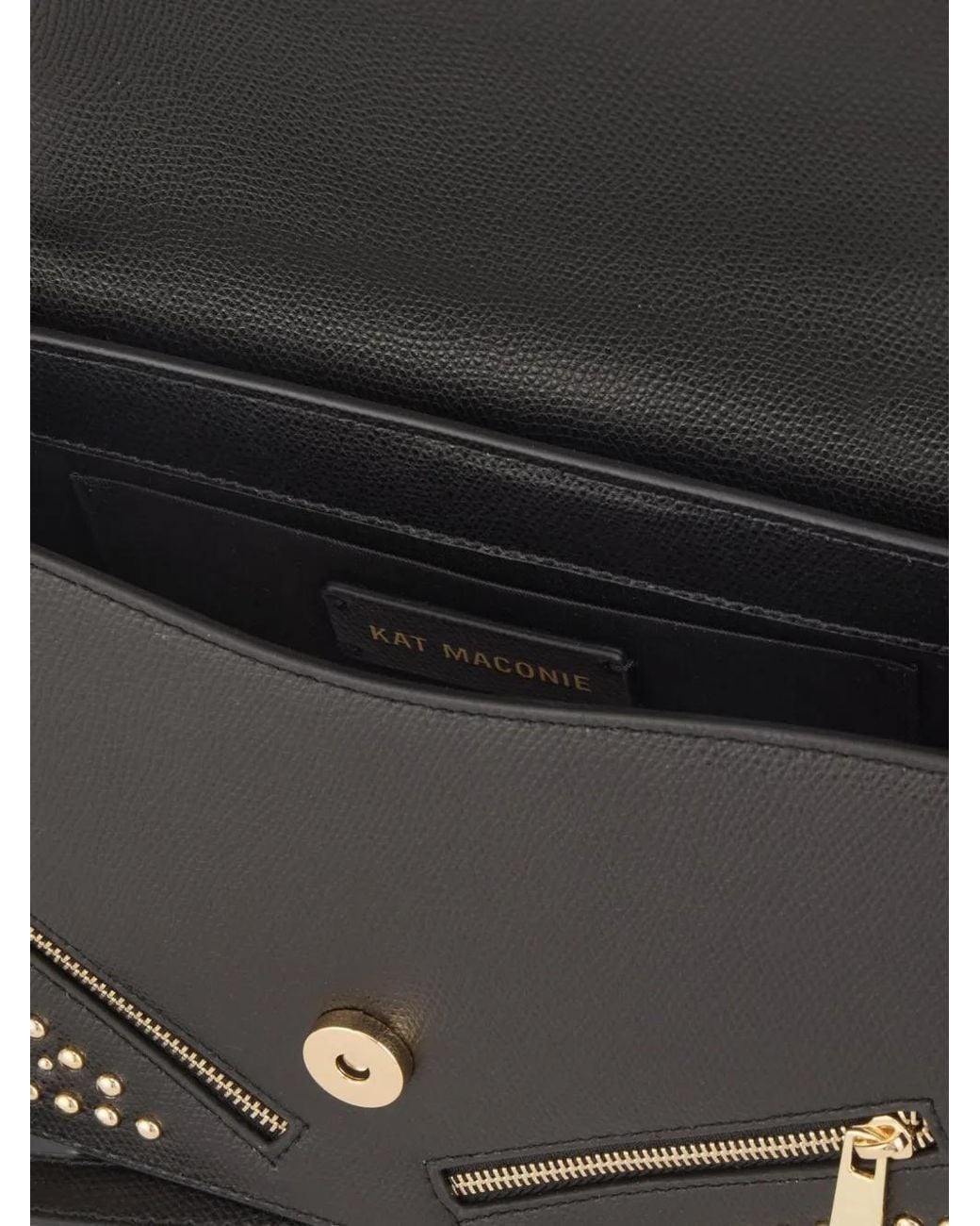 Kat Maconie White Evelyn Leather Shoulder Bag