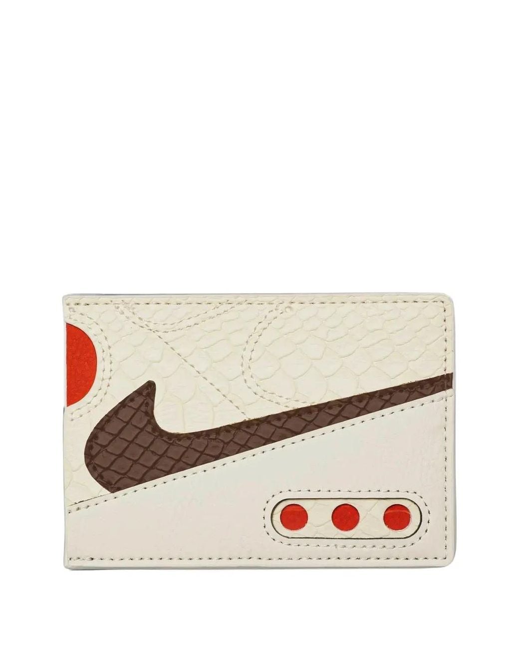 Nike Natural Air Max 90 Snake-Effect Card Holder for men
