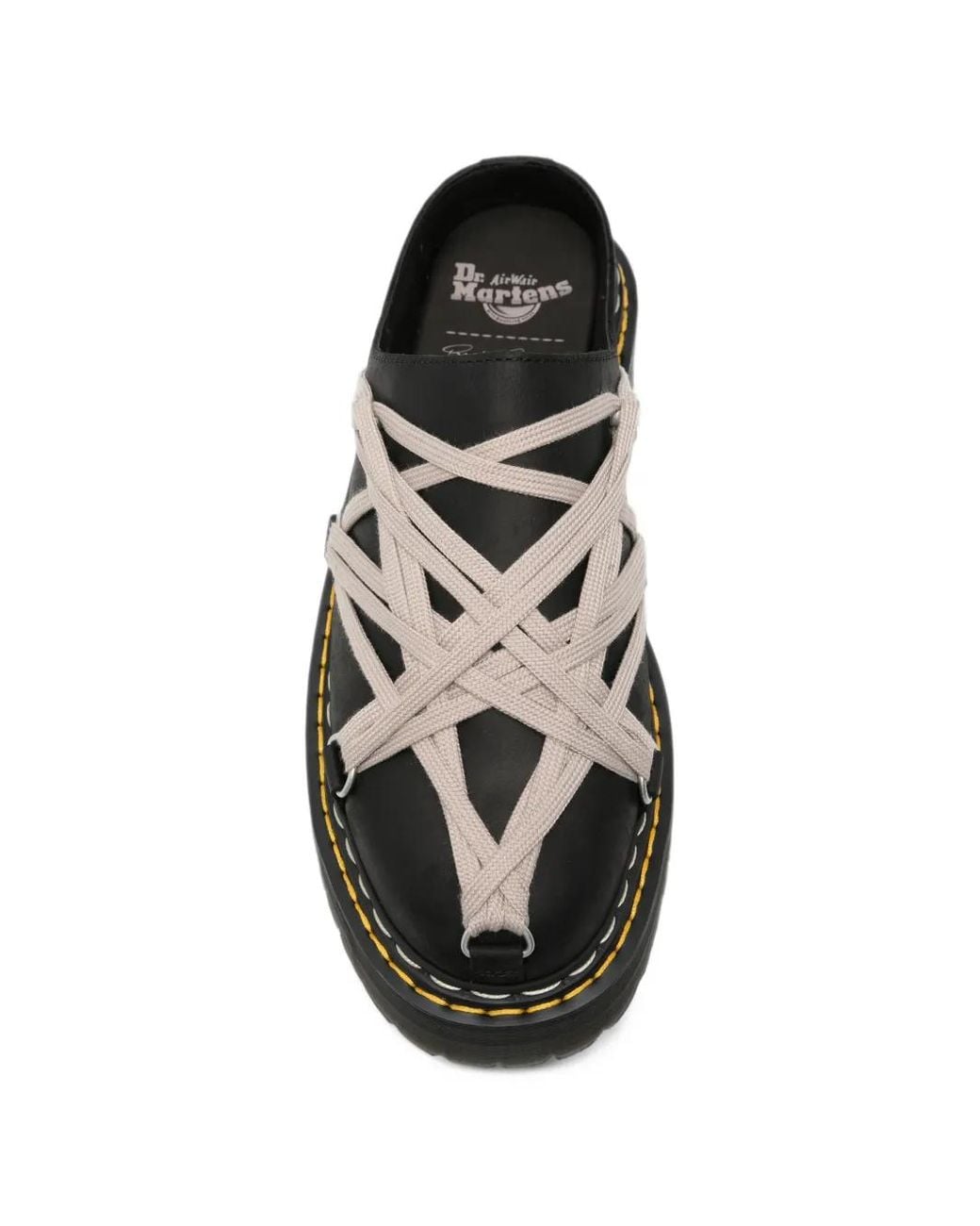 Rick Owens Black X Dr. Martens Megalace Mules for men