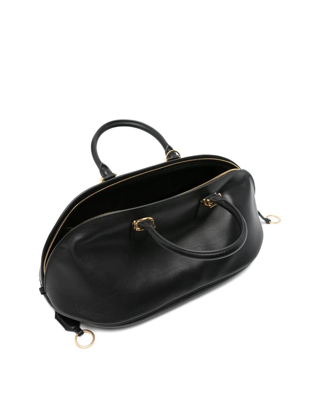 Balenciaga Black Bolero B-Logo Leather Tote Bag