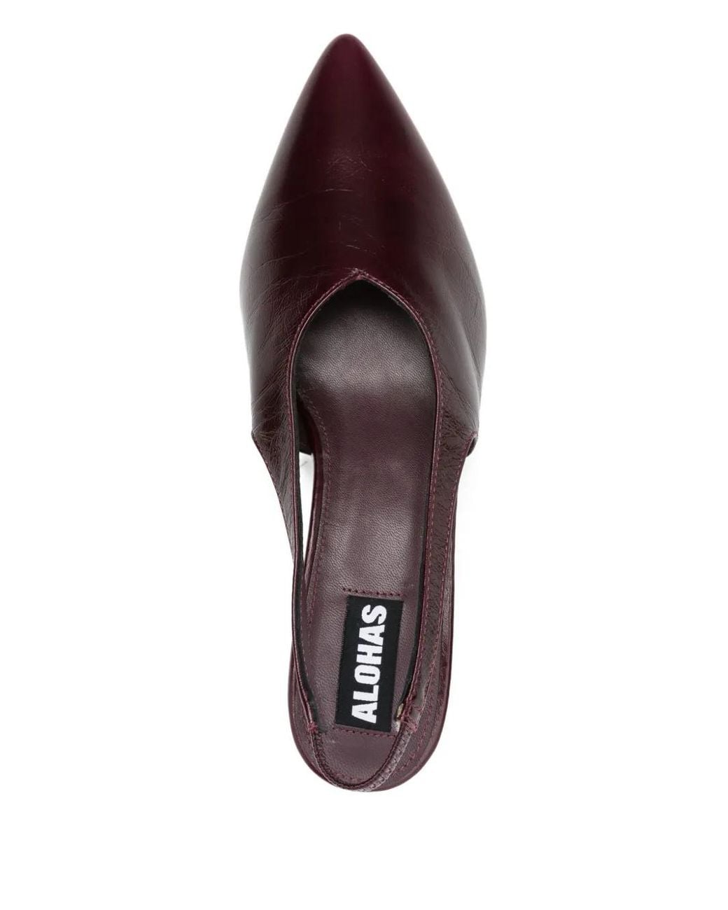 Alohas Brown 40Mm Slingback Pointed-Toe Heeled Pumps