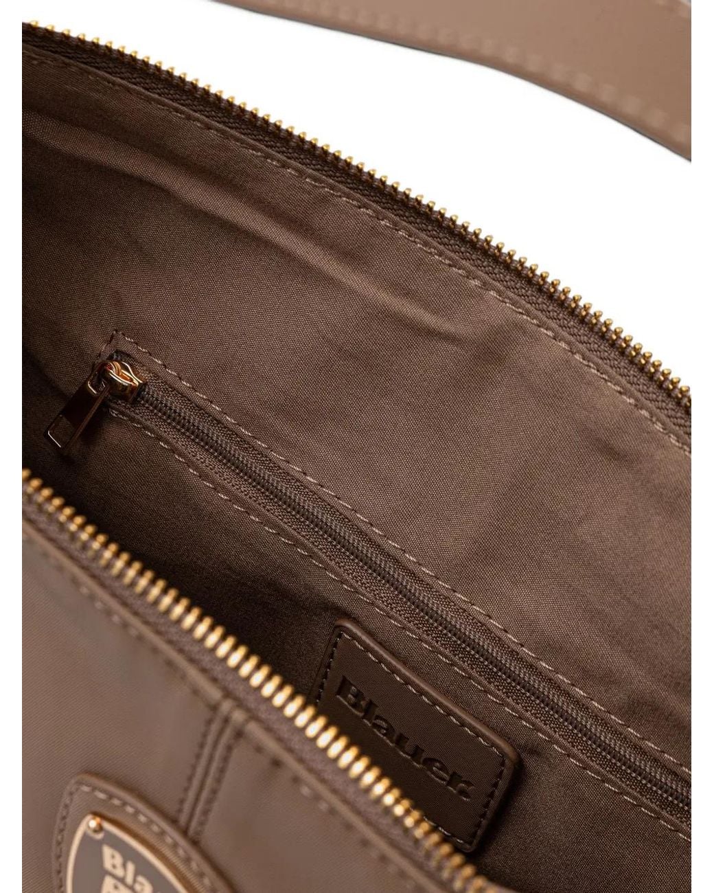 Blauer Brown Logo-Plaque Shoulder Bag