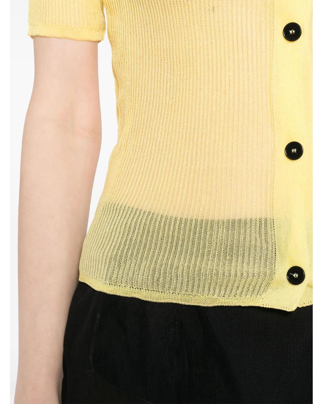 ALAINPAUL Natural Short-Sleeves Cardigan