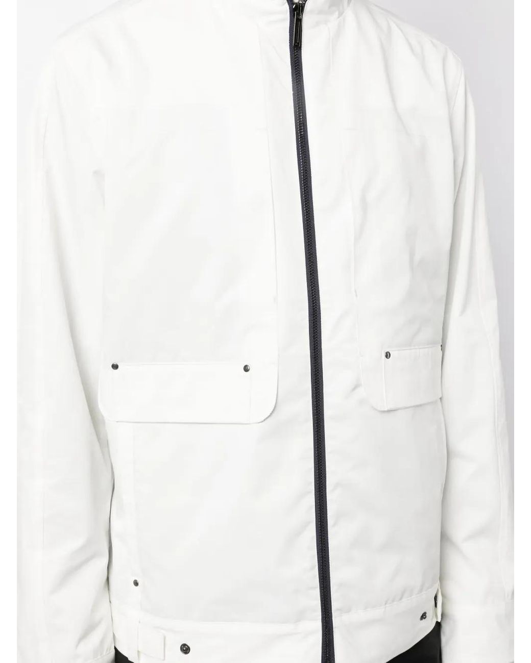 Private Stock White The Bureau Stand-Up Collar Jacket for men
