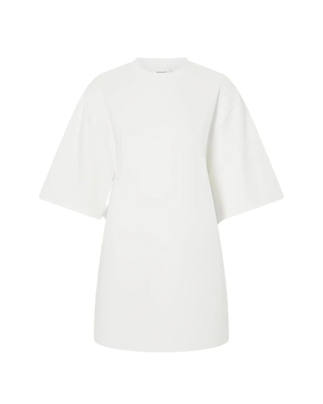 Wardrobe NYC White Heart-Cutout Mini T-Shirt Dress