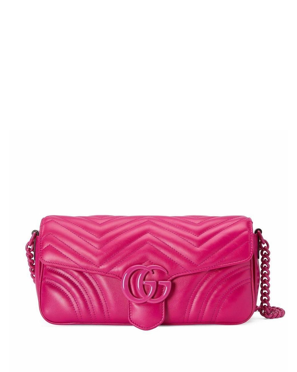Gucci gg Marmont Shoulder Bag in Pink | Lyst
