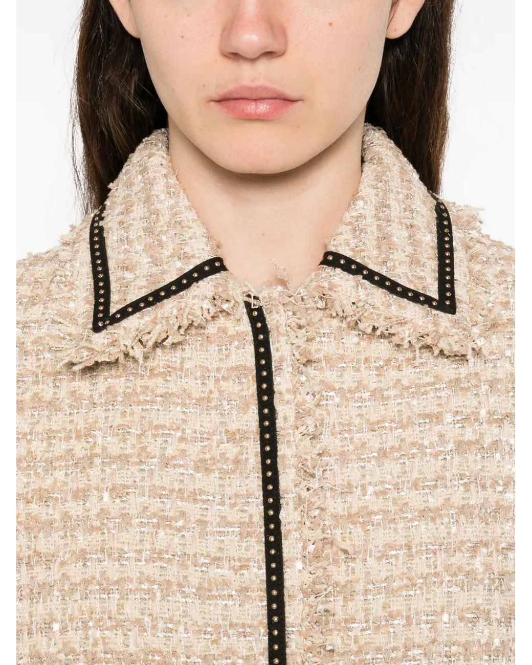 Karl Lagerfeld Natural Veste À Bords Effilés
