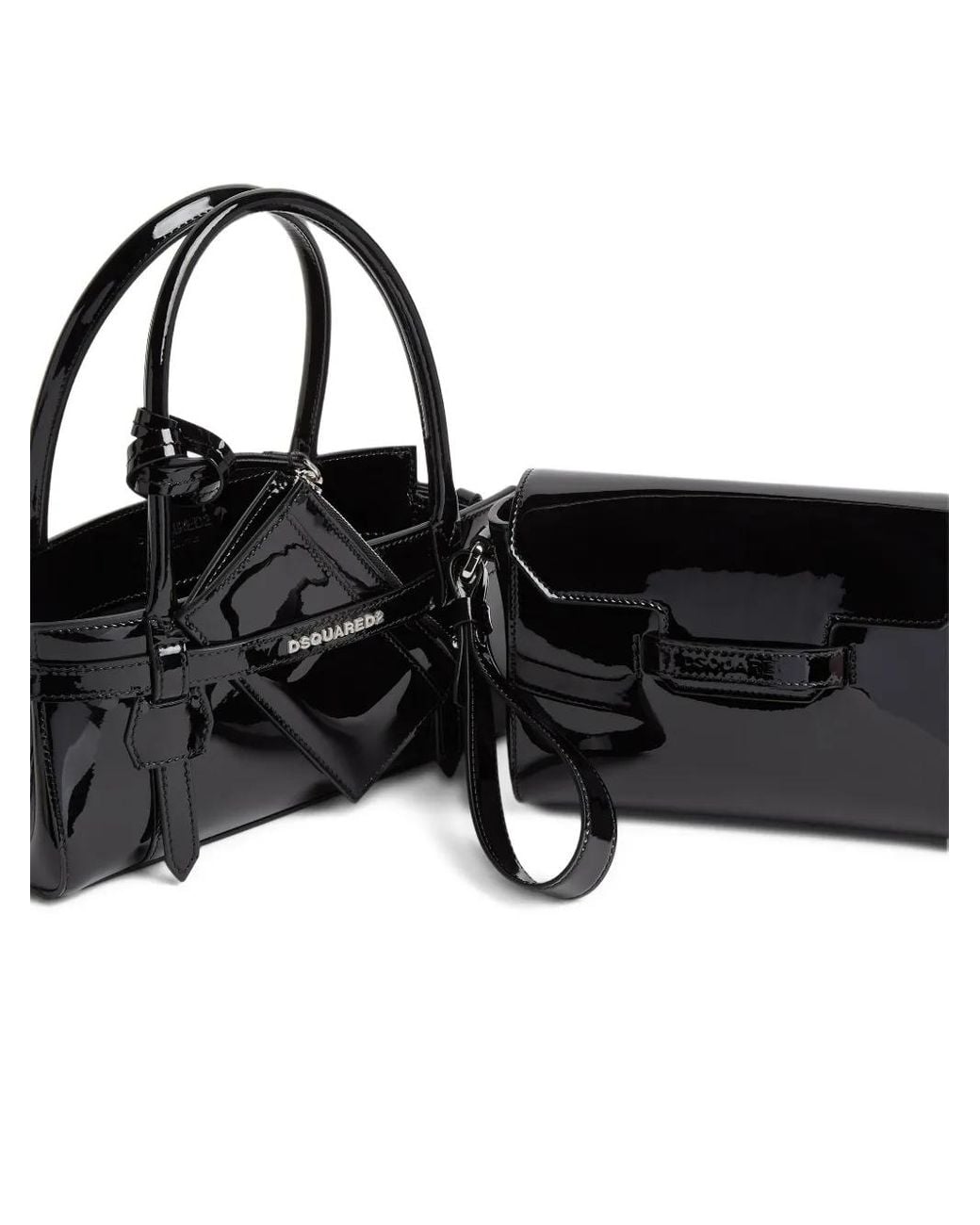 DSquared² Black Leather Tote Bag