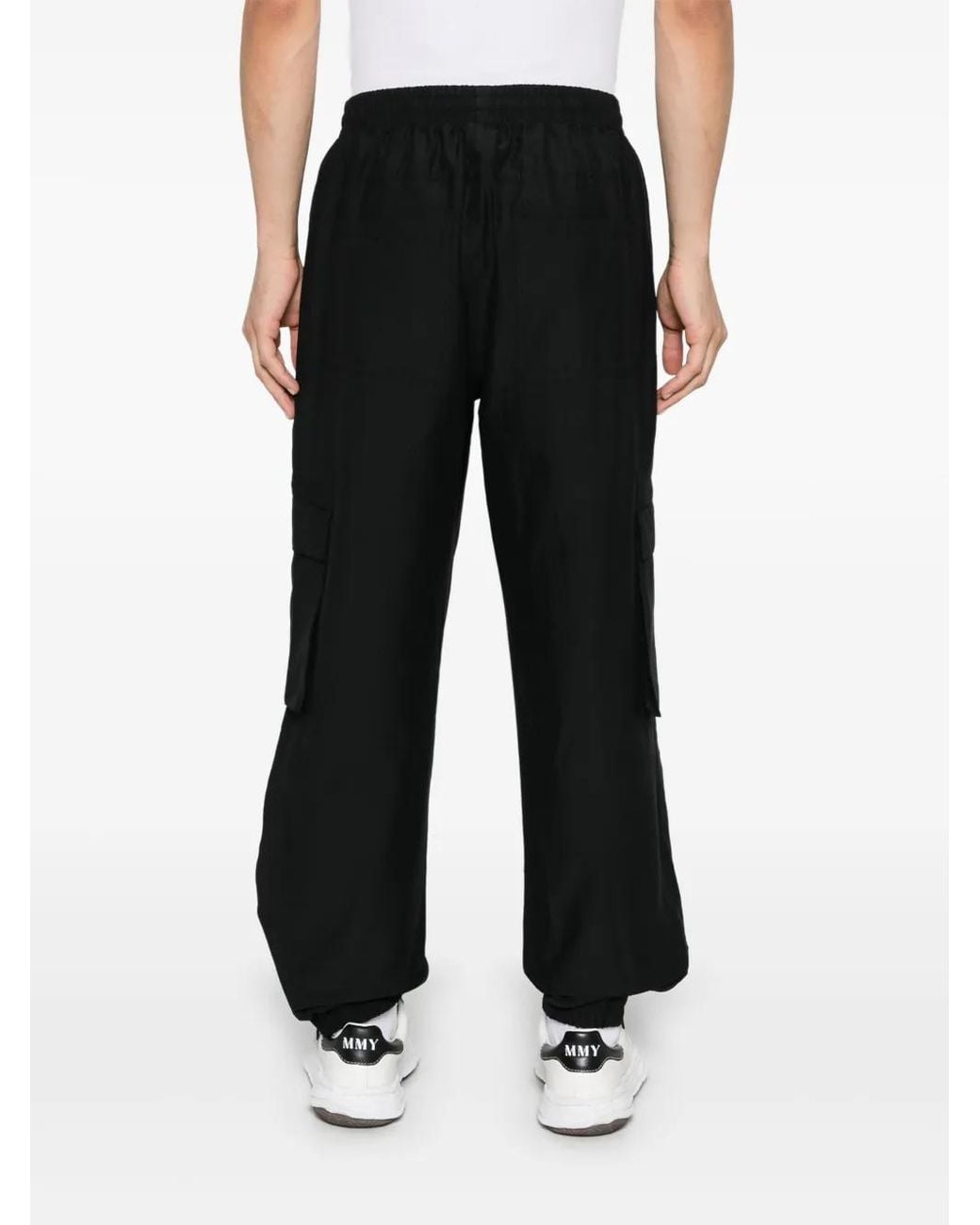 Represent Black Tech Cargo Pants for men