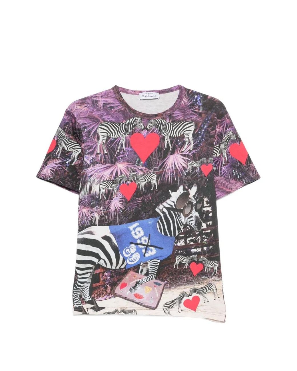 The Artistylist Purple Graphic-Print T-Shirt