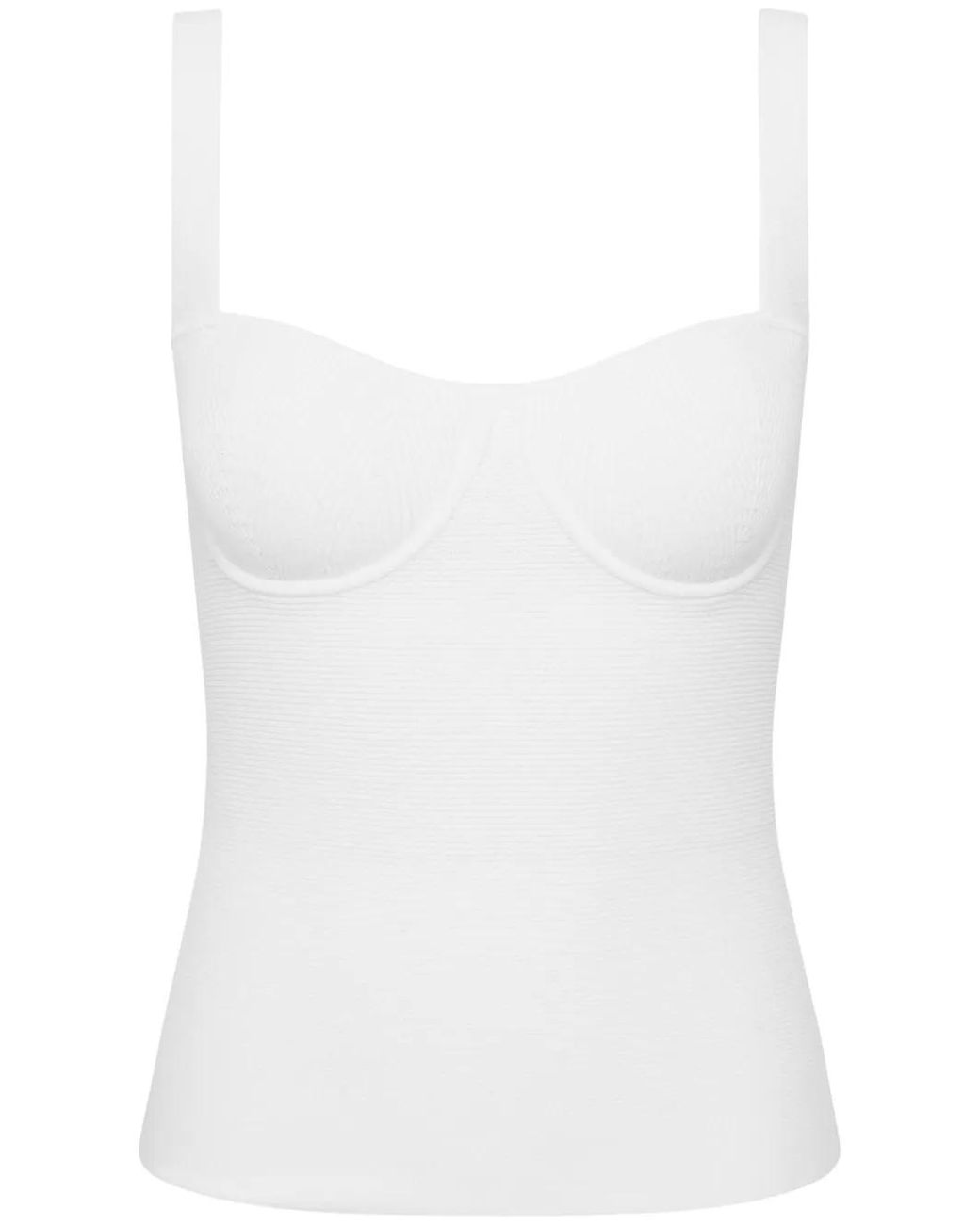 Rebecca Vallance White Zia Knitted Top