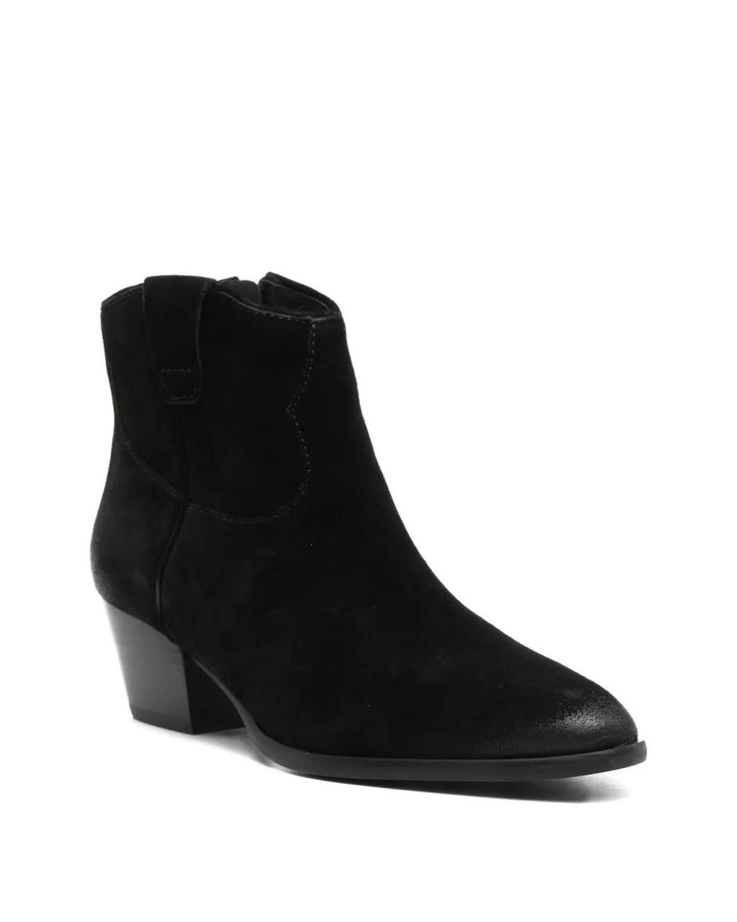 Ash Black Fame Suede Ankle Boots