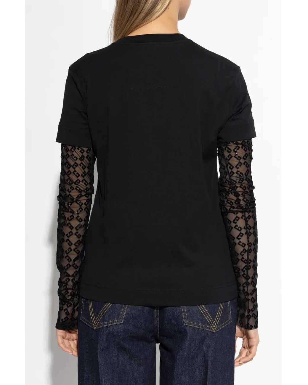 Givenchy Black Two Layer Tshirt