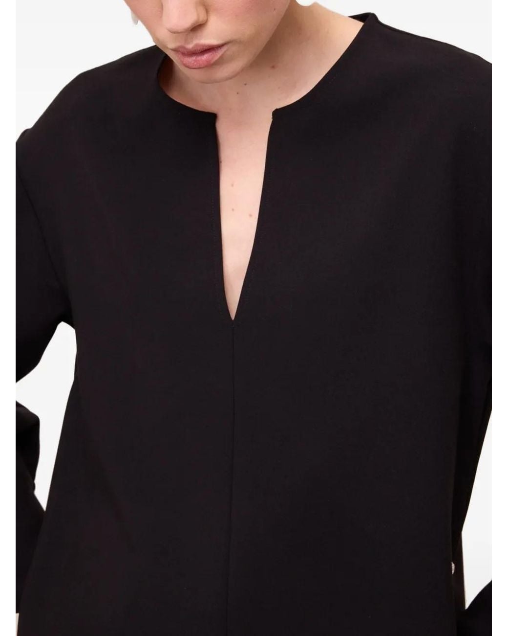 Ottod'Ame Black Blouse À Col V