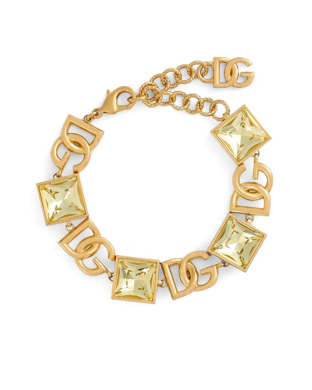 Dolce & Gabbana Metallic Logo-Bead Bracelet