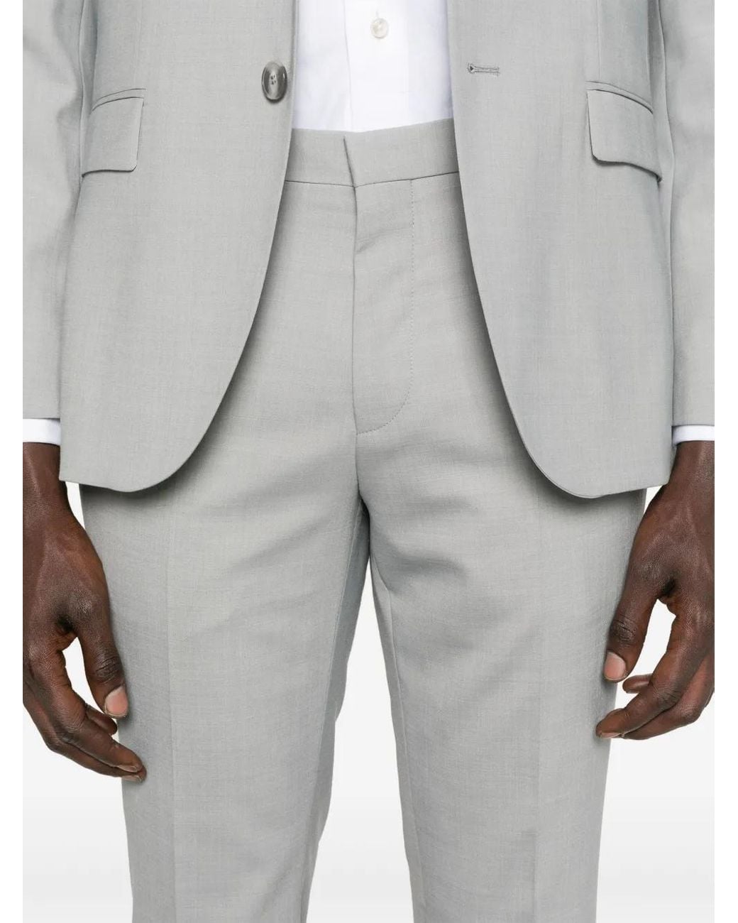 HUGO Gray Single-Breasted Suit for men