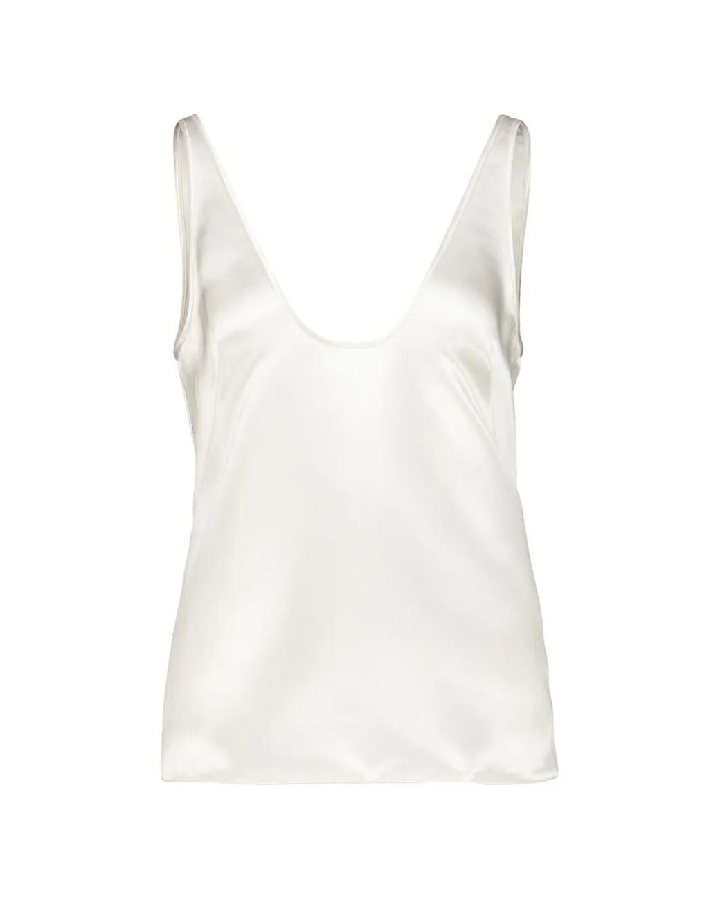 Tom Ford White Silk Tank Top