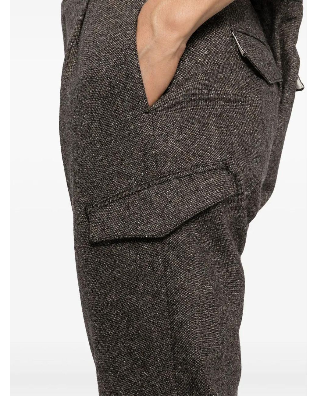 Tagliatore Gray Tapered Pants for men