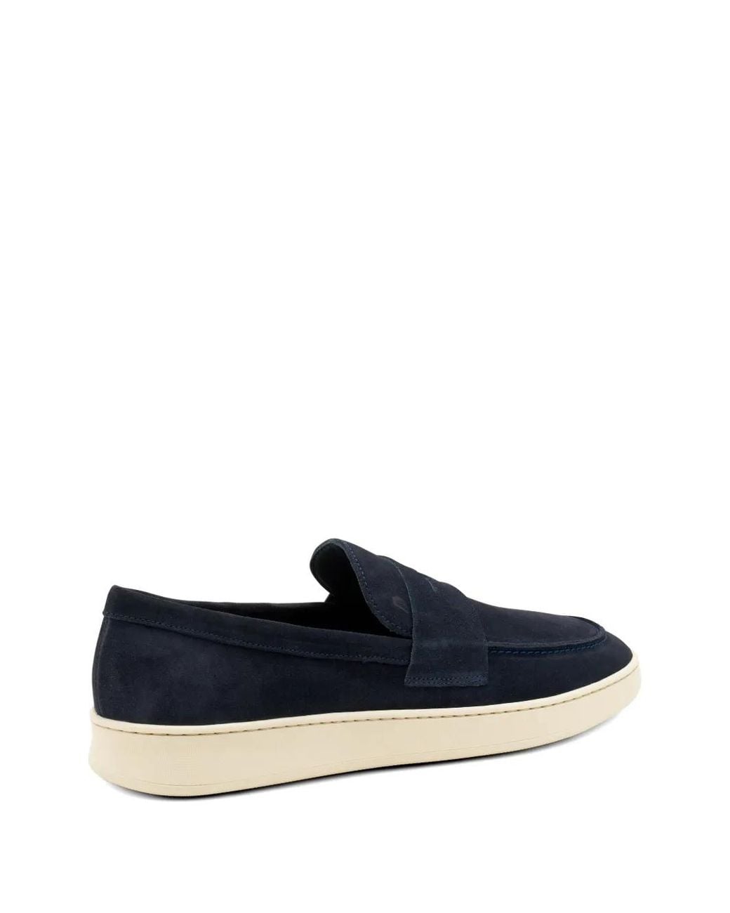 Frau Blue Saddle-Detail Loafers for men
