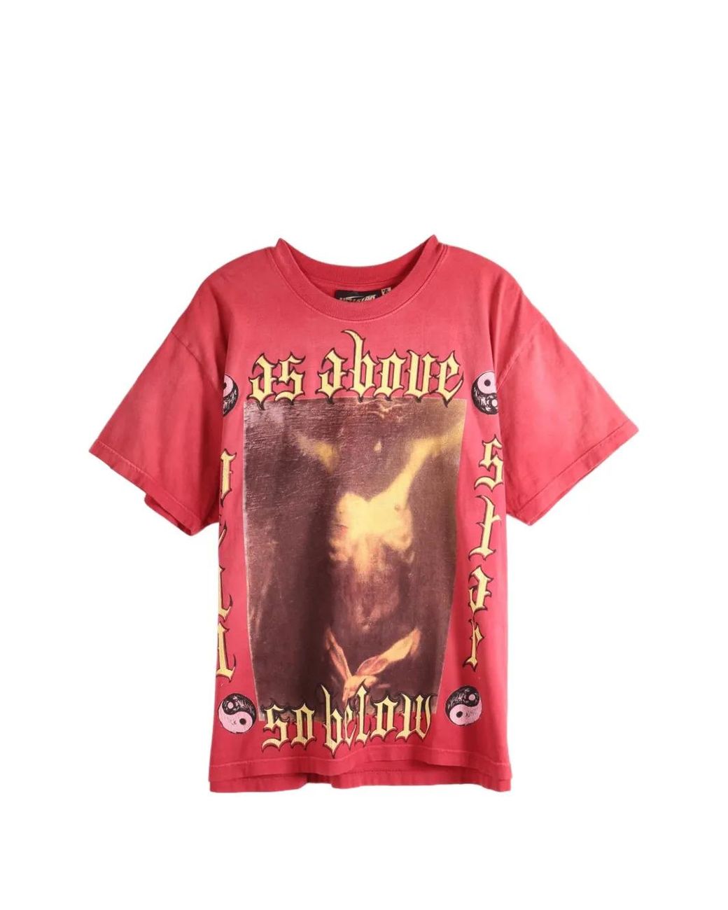HELLSTAR Pink As Above So Below Graphic-Print T-Shirt for men