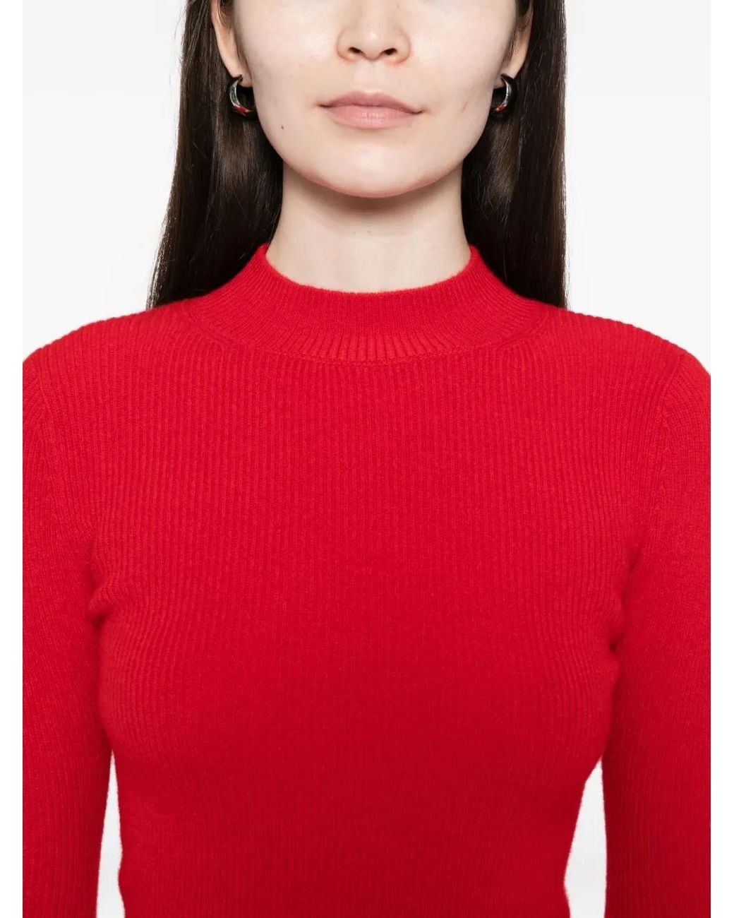 ALAINPAUL Red Knitted Top