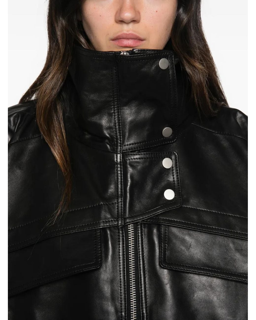 Entire studios Black Sol Belted High-Neck Jacket