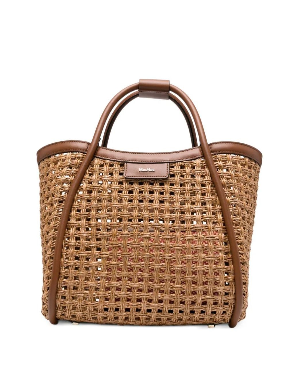 Max Mara Brown Small Marine Tote Bag