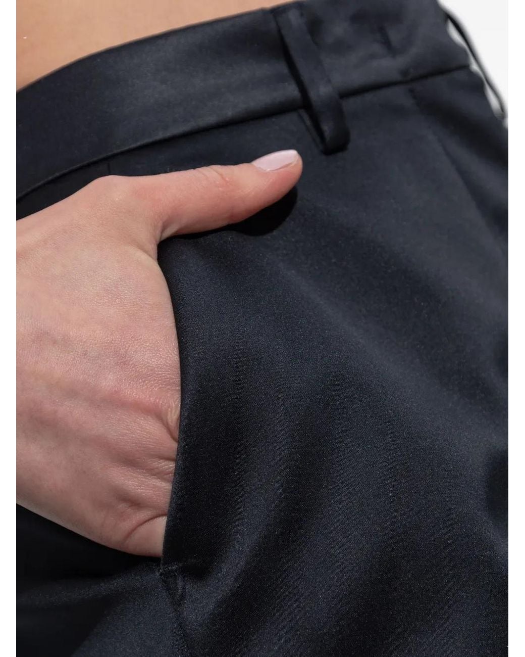 Etro Satijnen Broek in het Blue