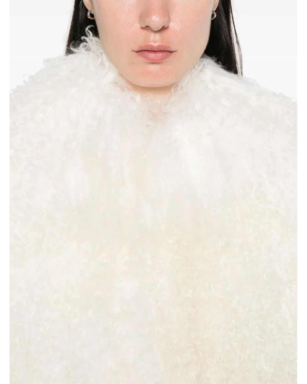 Numerootto White Charlie Shearling Jacket