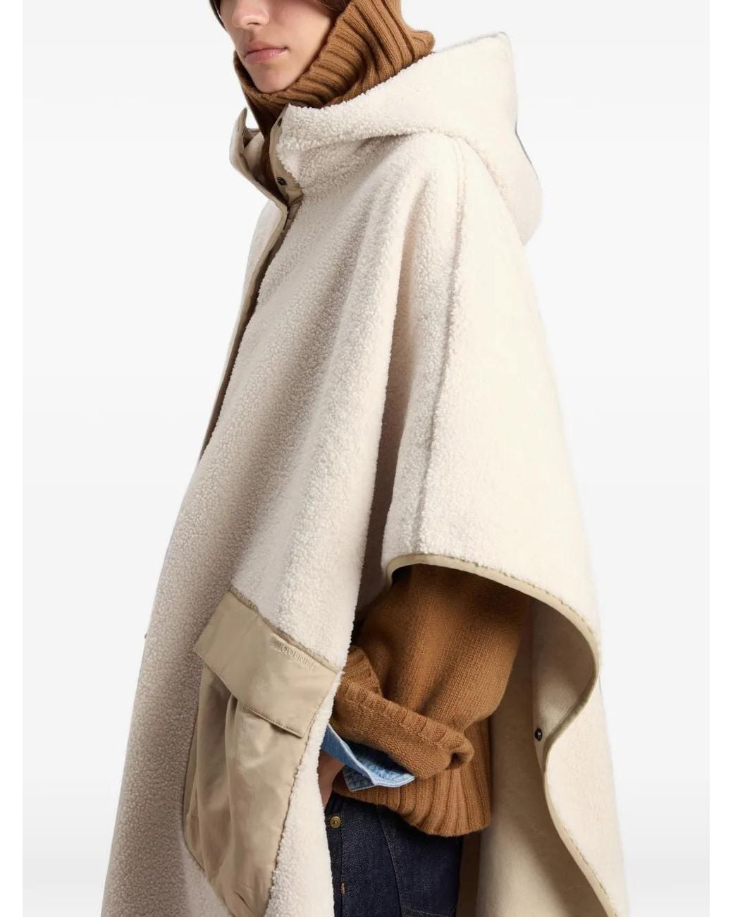 Woolrich Natural Hooded Cape